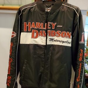 Men Harley Davidson Nylon bomber jacket